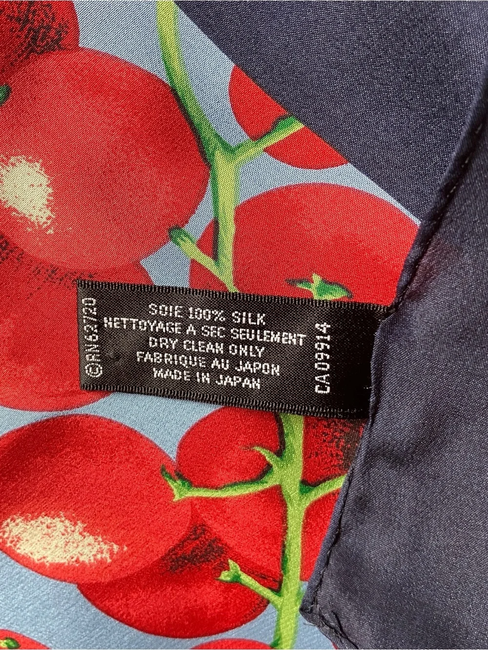 Adrienne Vittadini Pure Silk Fruit Print Scarf 34” square